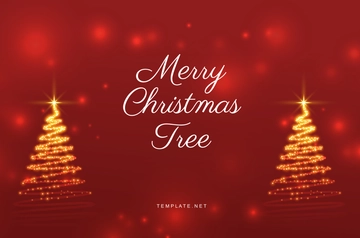 Free Merry Christmas Tree Template to Edit Online