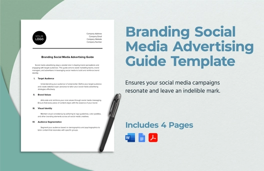 Branding Social Media Advertising Guide Template