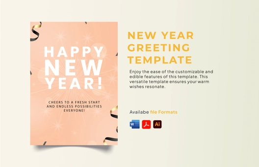New Year Greeting Template