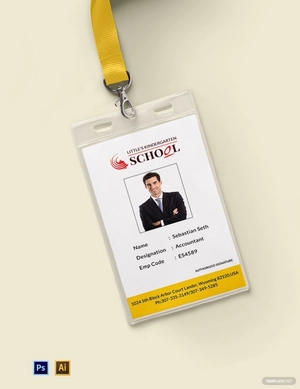 Kindergarten Identity Card Template