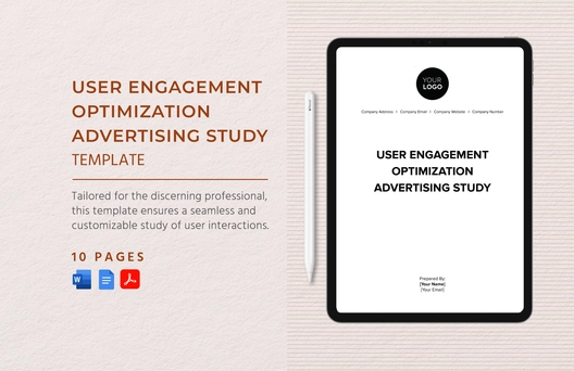 User Engagement Optimization Advertising Study Template
