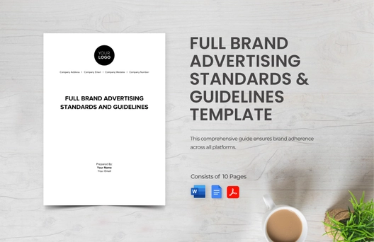 Full Brand Advertising Standards & Guidelines Template