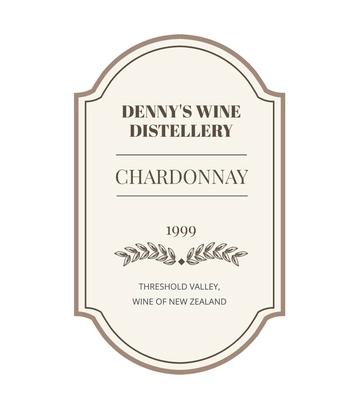 Free Wine Bottle Label template to Edit Online