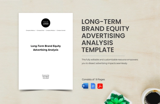 Long-Term Brand Equity Advertising Analysis Template