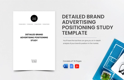Detailed Brand Advertising Positioning Study Template
