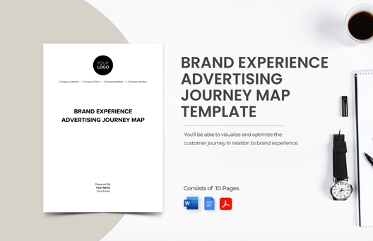 Brand Experience Advertising Journey Map Template