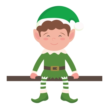 Free Christmas Elf on Shelf Clipart Template to Edit Online
