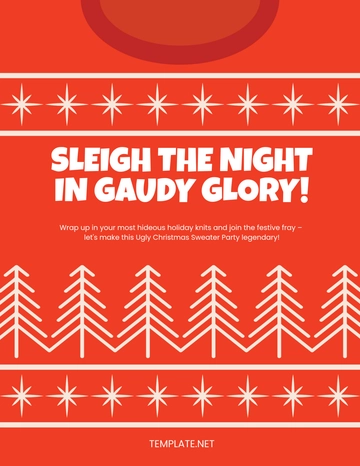 Free Ugly Christmas Sweater Flyer Template to Edit Online | Template.net Free Ugly Christmas Sweater Flyer Template to Edit Online | Template.net