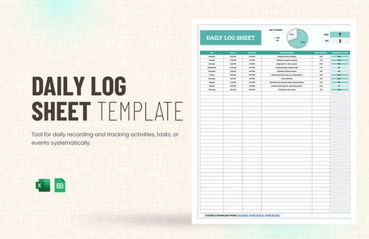 Daily Log Sheet Template
