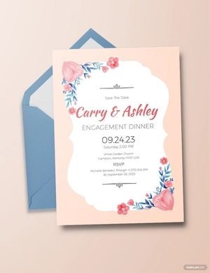 Engagement Dinner Invitation Template