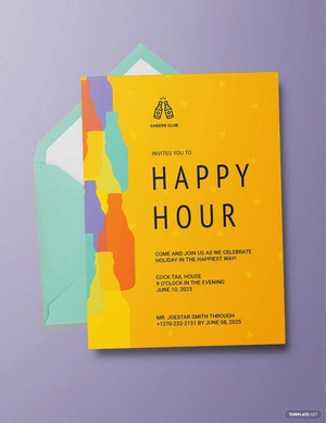 Happy Hour Invitation Template