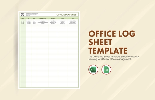 Office Log Sheet Template