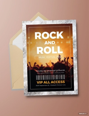 Vip Pass Invitation Template