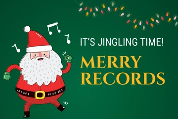 Free Christmas Record Label Template to Edit Online Free Christmas Record Label Template to Edit Online