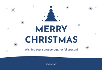 Free Business Christmas Note Template to Edit Online