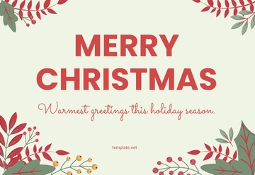 Free Christmas Letter Note Template to Edit Online