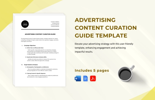 Advertising Content Curation Guide Template