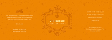 Free Printable Wine Bottle Label Template to Edit Online