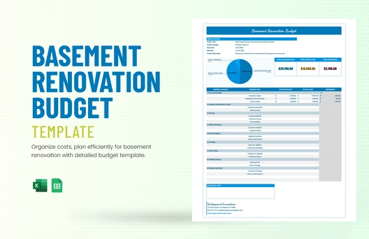 Basement Renovation Budget Template Basement Renovation Budget Template