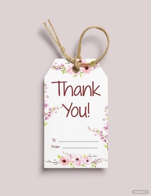 Thank You Gift Tag Template
