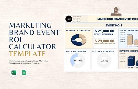 Marketing Brand Event ROI Calculator Template