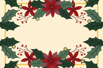 Free Blank Christmas Postcard Template to Edit Online