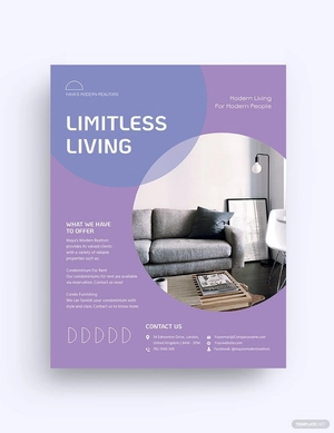 Condo/Apartment Vacation Rental Flyer Template