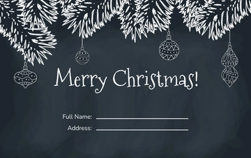 Free Blank Christmas Name Tags Template to Edit Online