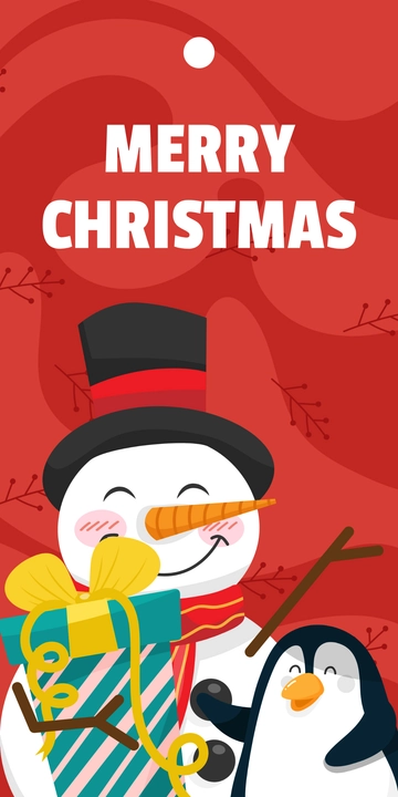 Free Blank Christmas Tags Template to Edit Online
