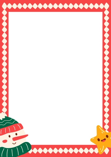 Free Merry Christmas Border Template to Edit Online