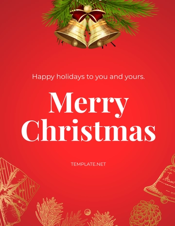 Free Happy Merry Christmas Template to Edit Online