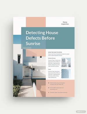 Home Inspection Flyer Template