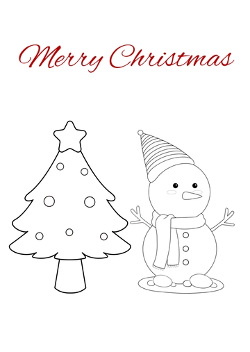 Free Merry Christmas Drawing Template to Edit Online