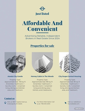 Independent Real Estate Broker Flyer Template