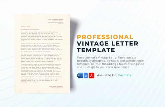 Vintage Letter Template