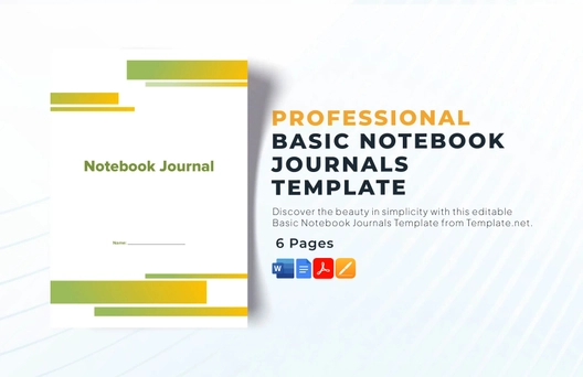 Basic Notebook Journals Template