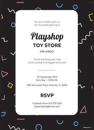 Grand Opening Event Invitation Template