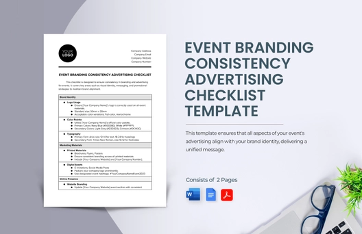 Event Branding Consistency Advertising Checklist Template