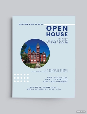 School Open House Flyer Template