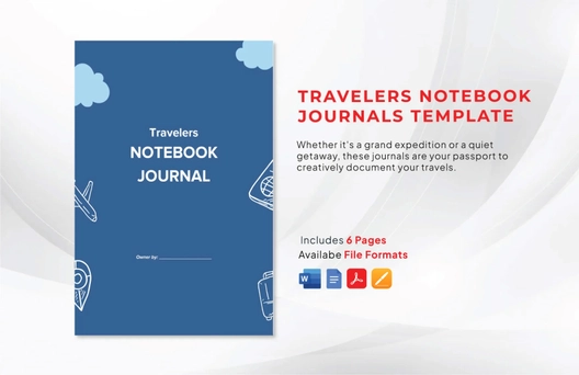 Travelers Notebook Journals Template