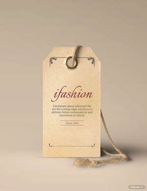 Vintage Fashion Tag Template