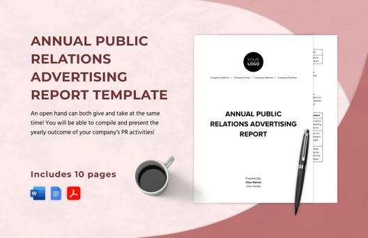 Annual Public Relations Advertising Report Template