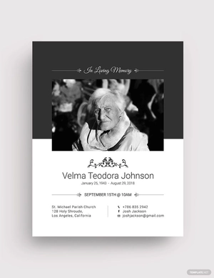 Funeral Plan Flyer Template