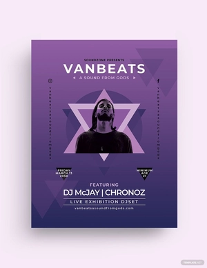 Geometric Concert Flyer Template