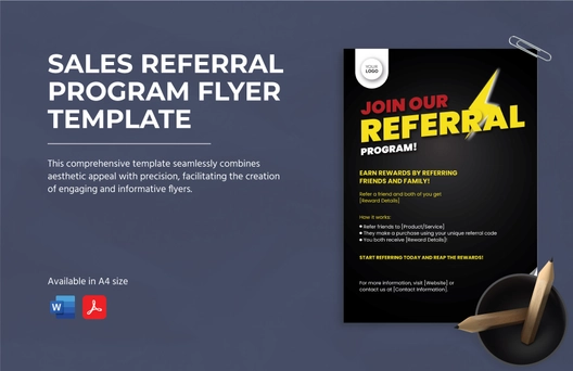 Sales Referral Program Flyer Template