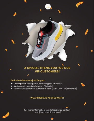 VIP Customer Sale Flyer Template