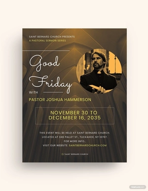 Good Friday Church Flyer Template