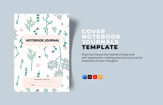 Cover Notebook Journals Template