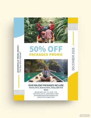 Holiday Travel Tour Flyer Template