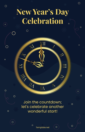 Free New Year's Day Celebration Template to Edit Online